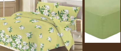 Bed linen Zastelli 8411 with fitted sheet Jersey European calico 