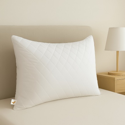 Quilted down pillow ZASTELLI with zipper Ostrich 