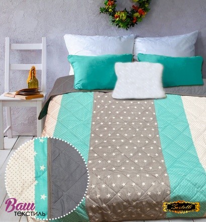 Two-sided bedspread Zastelli Star Dots Carl cotton 