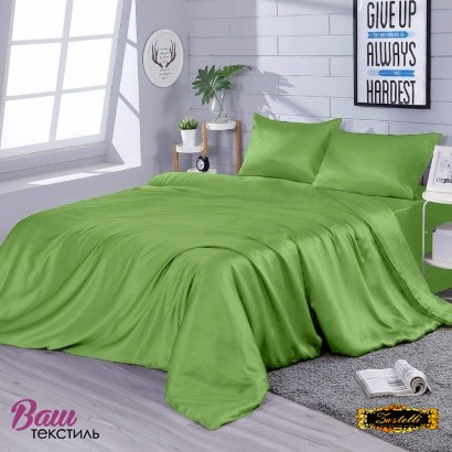 Silk Bed Linen Green Zastelli  