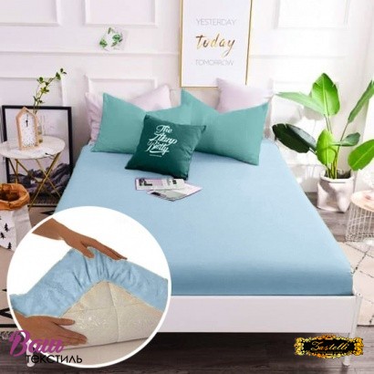 Fitted sheet Word of Dream Percale blue 