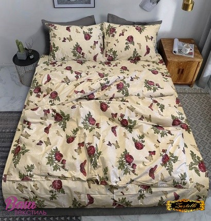 Bed linen set ZASTELLI 40-0065 Bordo Cotton Gold 