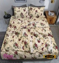 Bed linen set ZASTELLI 40-0065 Bordo Cotton Gold