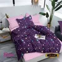 Bed linen set Zastelli Stars Violet Cotton фото