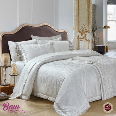 Bed linen set Word of Dream 8017 Jacquard with embroidery  