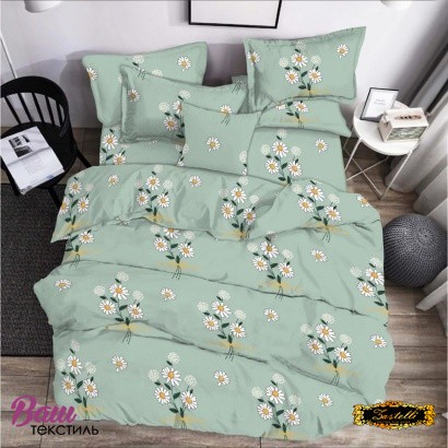Bed linen set Zastelli Chamomile on Green Cotton 