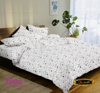 Bed linen set Zastelli set for newborn White stars 731 White/Pink Calico  фото