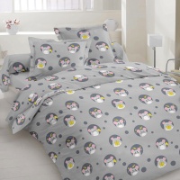 Bed linen set Zastelli Mice on gray Cotton