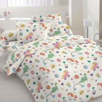 Bed linen set Zastelli Dinosaurs and Unicorns Cotton