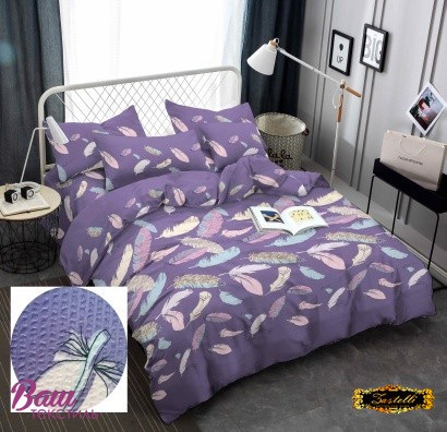 Bed linen set Zastelli 100126-9 feather Seersucker 