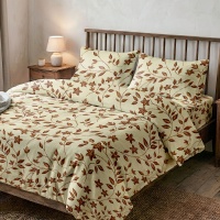 Bed linen set Zastelli Beige flowers Calico 