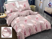 Bed linen set Zastelli Feathers on pink JH10580-10 Seersucker