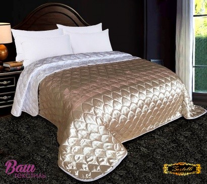 Jacquard double-sided quilted bedspread Pearls JQ15/JQ10 Zastelli 