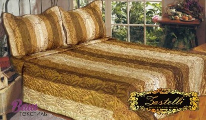 Silk Bedspread ZASTELLI PA271145 Gold Branch beige 