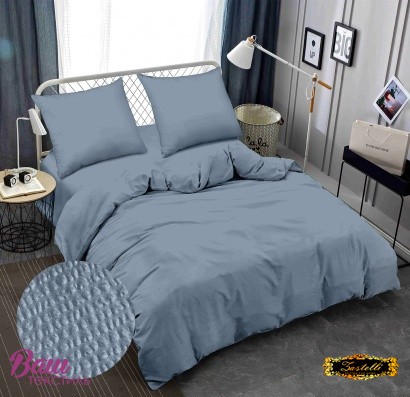 Bed linen Zastelli GRAY-GRAPHITE seersucker 