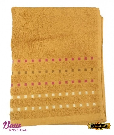 Set of 6 terry towels Zastelli Mosaic for bathroom 30x50 cm Beige 