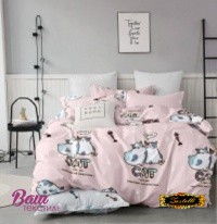 Bed linen set Zastelli Cats on Pink Cotton