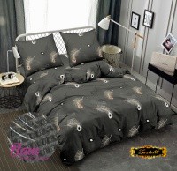 Bed linen Zastelli JH11913-5 Graphite feather seersucker