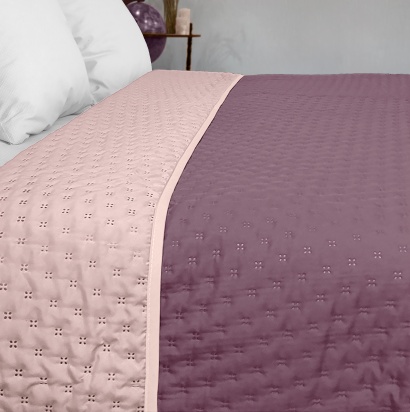 Bedspread Heather Rose / Pink double-sided solder ZASTELLI 