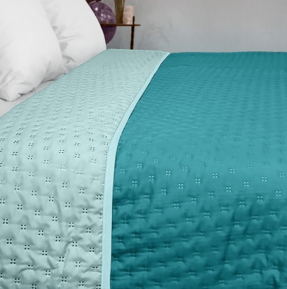 Bedspread Capri Breez / Clear Water double-sided solder ZASTELLI 