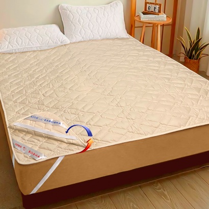 Double-sided mattress pad winter-summer Zastelli 