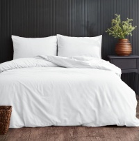 Bed linen Zastelli White polycotton solid dyed