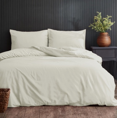 Bed linen Zastelli Ivory polycotton solid dyed 