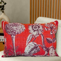 Pillow linen 35x50 red decorative Zastelli