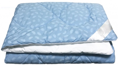 Blanket Zastelli Blue/White Swan down  