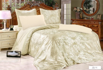 Bed linen Word of Dream JQ11/Ivory Papyrus jacquard satin ivory 