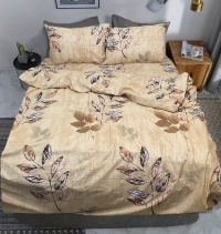 Bed linen Zastelli 588 reverse Leaves on dark calico