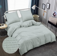 Bed linen Zastelli 14-4105 Gray seersucker