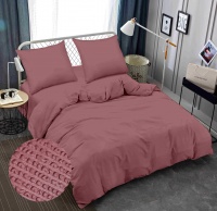 Bed linen Zastelli 17-1718 Dusty Rose seersucker