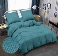 Bed linen Zastelli 17-4412 Smoke Blu seersucker