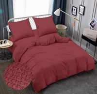 Bed linen Zastelli Earth Red seersucker