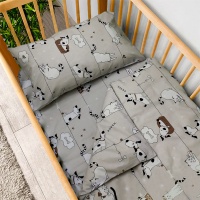 Підковдра для немовлят бязева Zastelli 229 Котики та собачки