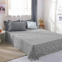 Простынь бязевая 130 разные звезды на сером
