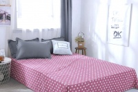 Простирадло бязь 51 білі зірки на рожевому