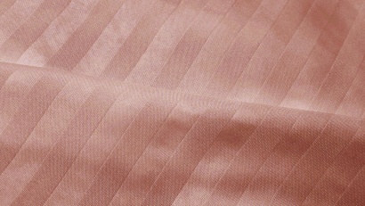 Microfiber embossed 15-1415 Coral /STRIPE 1cm 80g/m2, 220cm 