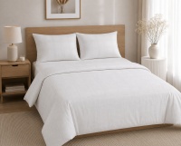 Bed linen set Zastelli White/Squares Jacquard 